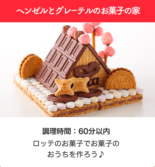 ヘンゼルとグレーテルのお菓子の家